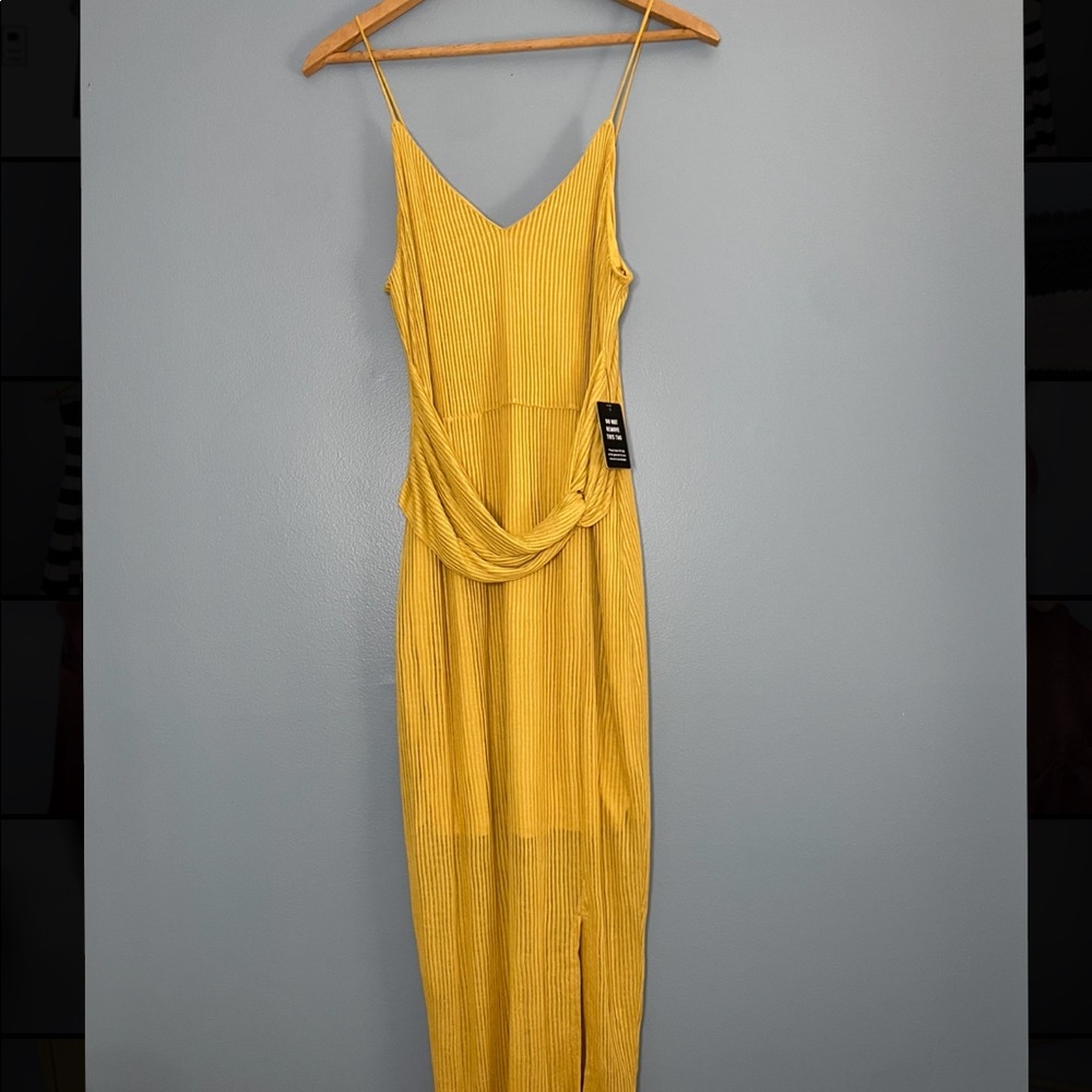 BRAND NEW with tags • Express Slip Dress • Yellow • Size Medium